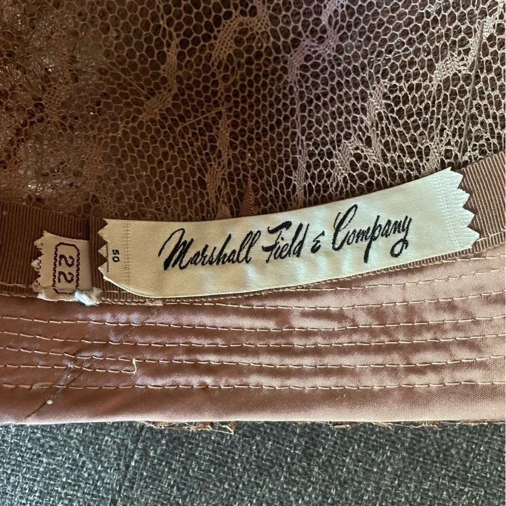 Vintage 1960s Marshall Fields hat